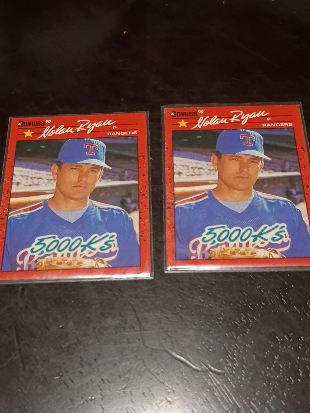 2 Nolan Ryan Topps 1990 Donruss 5,000 Ks Sports Mbla Card 1989 Leaf